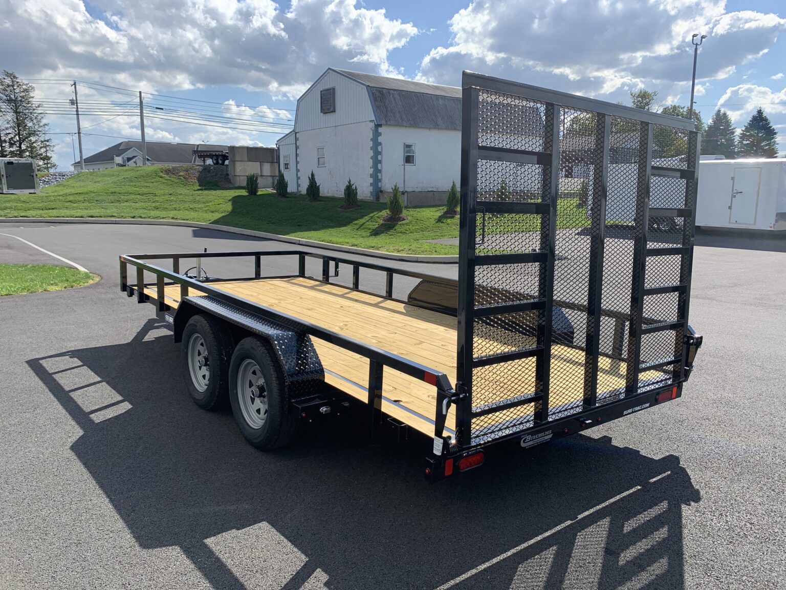 7' x 16' 7K Sure-Trac Tube Top Landscape Trailer ST8216TAT-B-070 ...