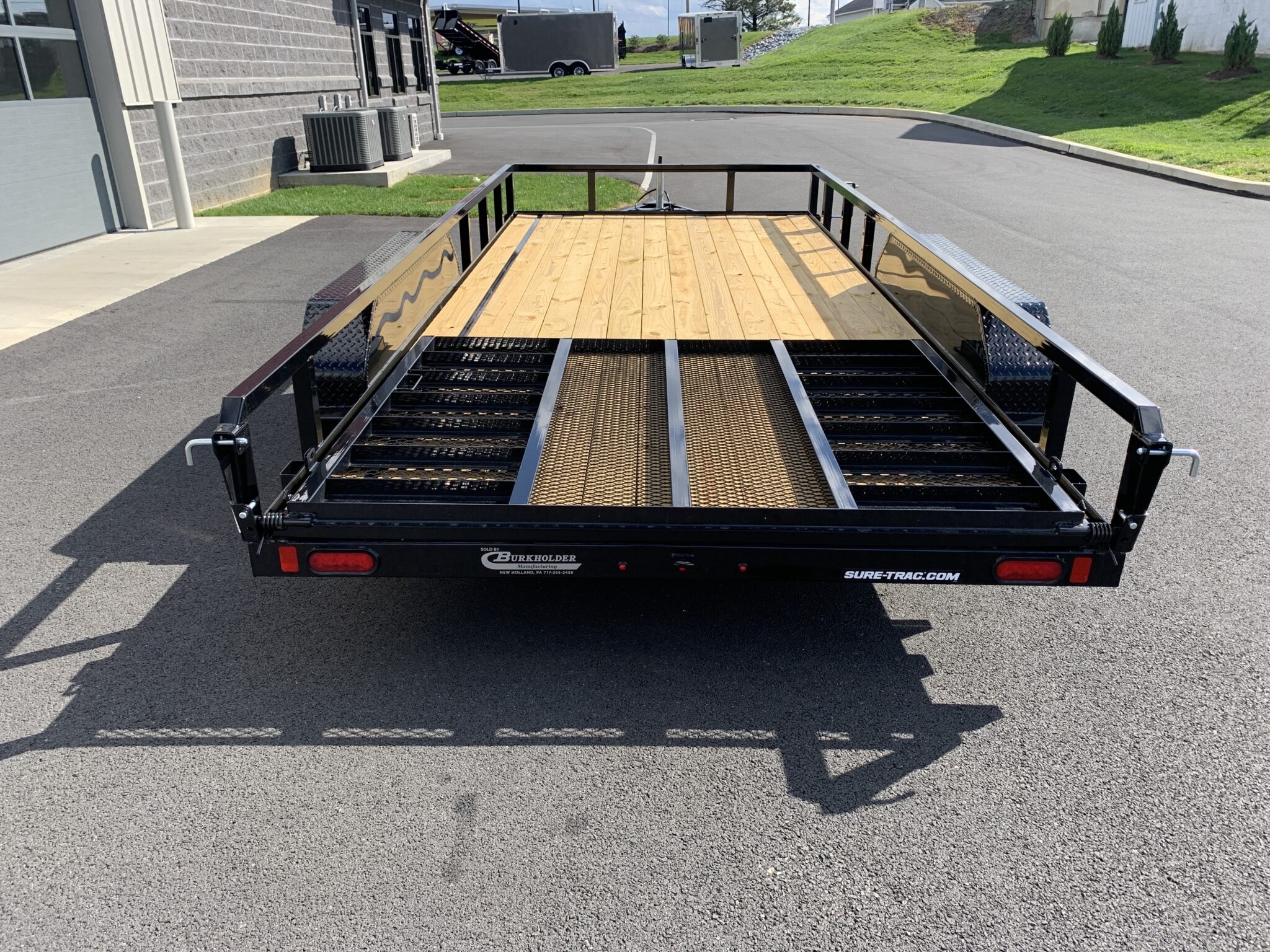 7' X 16' 7K Sure-Trac Tube Top Landscape Trailer ST8216TAT-B-070 ...