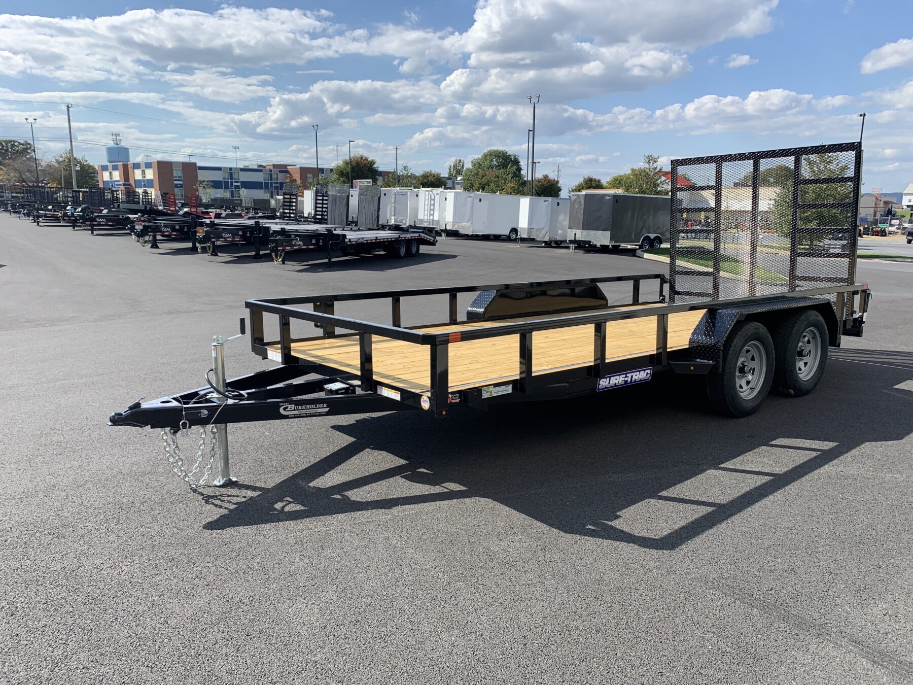 7' X 16' 7K Sure-Trac Tube Top Landscape Trailer ST8216TAT-B-070 ...