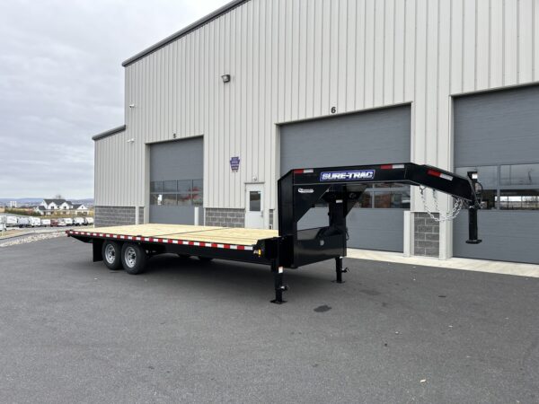 8.5' x 22' 15k Sure-Trac Standard Duty Flat Deck Gooseneck, Deckover Trailer ST10222SDDO-GN-150 - Image 2