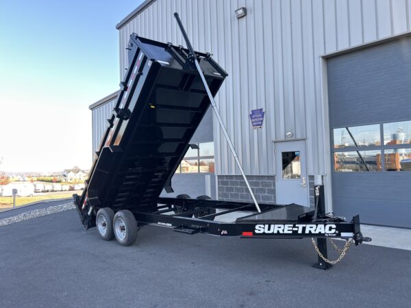 7' X 16' 17.6K Sure-Trac Pro Series Telescopic Dump Trailer STBTL8216-BP-176 - Image 14