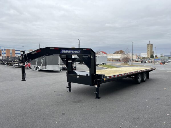 8.5' x 22' 15k Sure-Trac Standard Duty Flat Deck Gooseneck, Deckover Trailer ST10222SDDO-GN-150 - Image 7