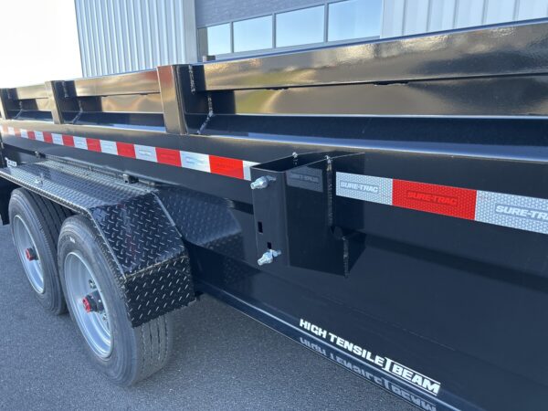 7' X 16' 17.6K Sure-Trac Pro Series Telescopic Dump Trailer STBTL8216-BP-176 - Image 12