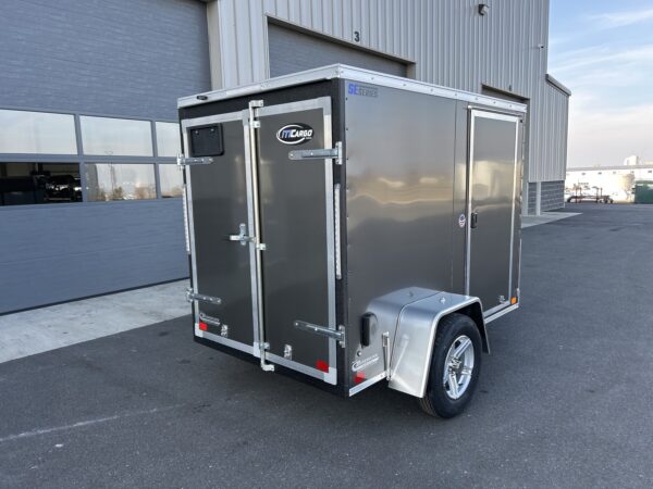 5'X8' 3K ITI Cargo Flat Top V-Nose Enclosed Trailer - Image 3