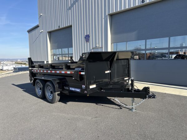 7' X 12' 12K Sure-Trac HD Scissors Dump Trailer