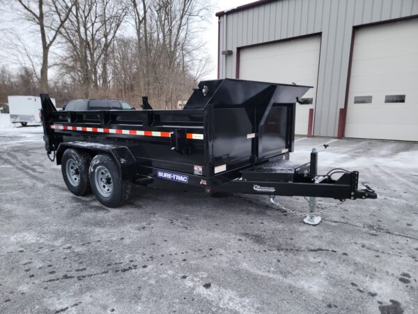 7' X 12' 12K Sure-Trac HD Scissors Dump Trailer ST8212TLDD-B-120