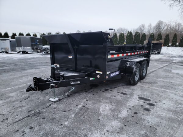 7' X 12' 12K Sure-Trac HD Scissors Dump Trailer ST8212TLDD-B-120 - Image 3