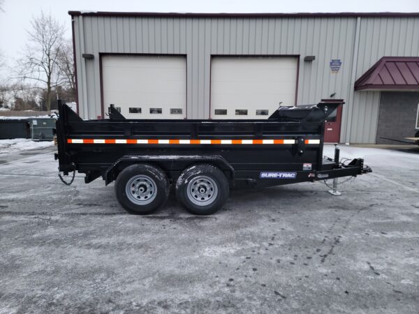 7' X 12' 12K Sure-Trac HD Scissors Dump Trailer ST8212TLDD-B-120 - Image 8