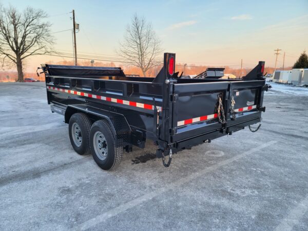 7' X 14' 14K Sure-Trac HD Scissors Dump Trailer ST8214HLOD-B-140 - Image 5