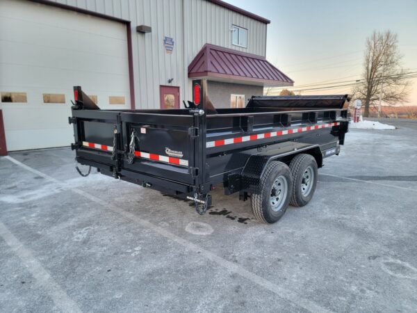 7' X 14' 14K Sure-Trac HD Scissors Dump Trailer ST8214HLOD-B-140 - Image 7