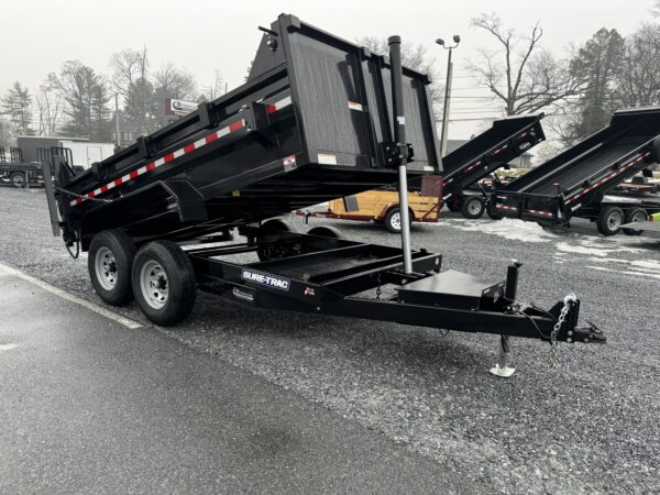 7' X 12' 12K Sure-Trac HD Telescopic Dump Trailer ST8212TLDD-B-120 - Image 17