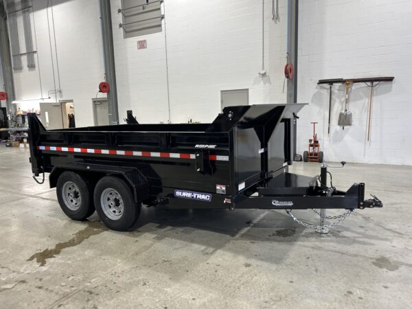 7' X 12' 12K Sure-Trac HD Scissors Dump Trailer ST8212HLOD-B-120