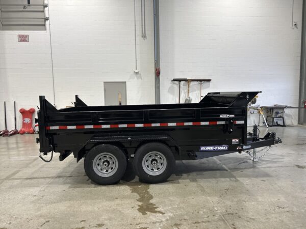 7' X 12' 12K Sure-Trac HD Scissors Dump Trailer ST8212HLOD-B-120 - Image 2