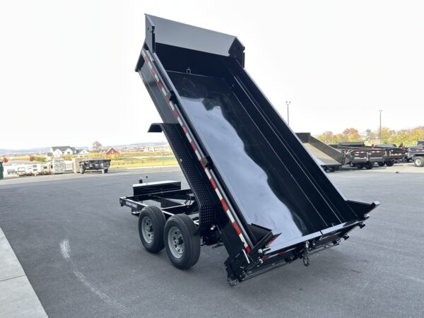 6' X 12' 10K Sure-Trac SD Low Profile Dump Trailer ST7212D1R-B-100 - Image 2