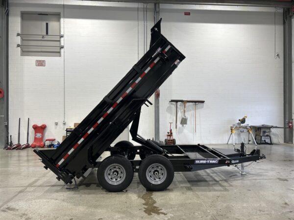 7' X 12' 12K Sure-Trac HD Scissors Dump Trailer ST8212HLOD-B-120 - Image 12