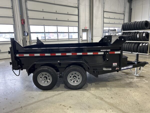 6' X 10' 10K Sure-Trac SD Low Profile Dump Trailer ST7210D1R-B-100 - Image 2