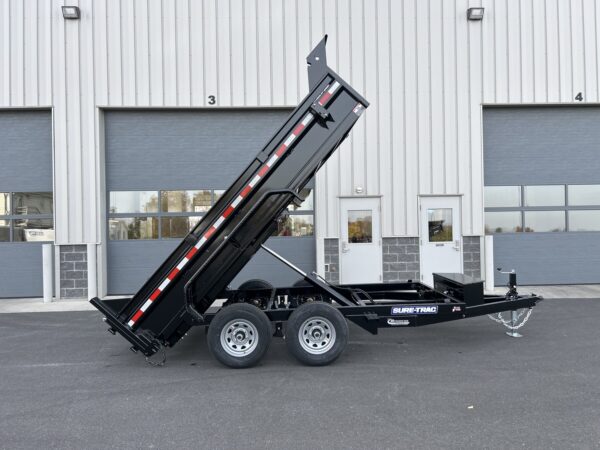 6' X 12' 10K Sure-Trac SD Low Profile Dump Trailer ST7212D1R-B-100 - Image 9