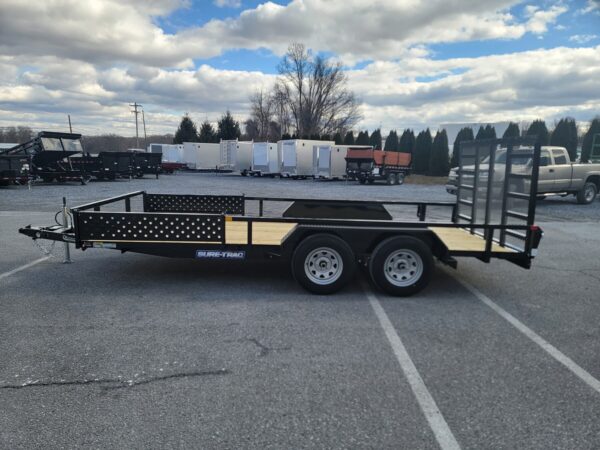 7' x 16’ 7K Sure-Trac Tube Top, ATV Landscape, ATV Trailer ST8216TATTV-B-070 - Image 4