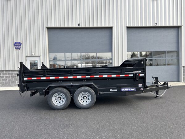 7' X 14' 14K Sure-Trac HD Telescopic Dump Trailer ST8214TLDD-B-140 - Image 10