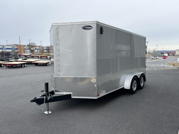 7'x14' 7K ITI Cargo Flat Top V-Nose Enclosed Trailer - Image 6