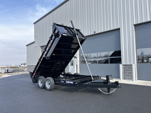 7' X 14' 14K Sure-Trac HD Telescopic Dump Trailer ST8214TLDD-B-140 - Image 2