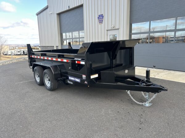 6' X 12' 10K Sure-Trac SD Low Profile Dump Trailer ST7212D1R-B-100