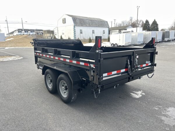 7' X 12' 12K Sure-Trac HD Telescopic Dump Trailer ST8212TLDD-B-120 - Image 5