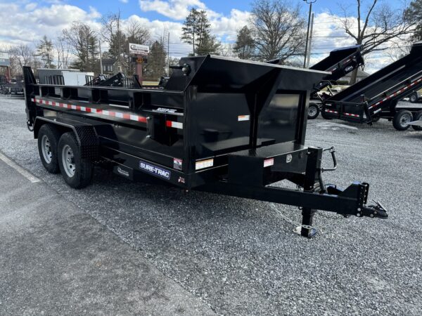 7' X 14' 14K Sure-Trac HD Scissors Dump Trailer ST8214HLOD-B-140