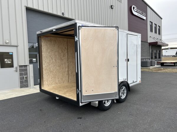 7'x12' 7K ITI Cargo Flat Top V-Nose Enclosed Trailer - Image 9