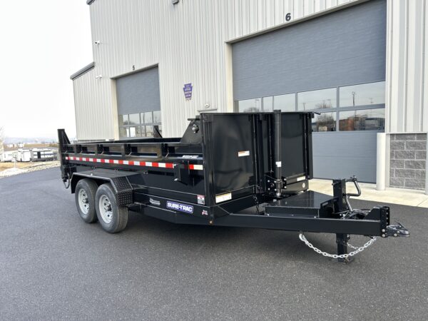 7' X 14' 14K Sure-Trac HD Telescopic Dump Trailer ST8214TLDD-B-140 - Image 13