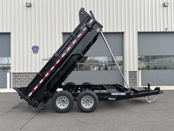 7' X 12' 12K Sure-Trac HD Telescopic Dump Trailer ST8212TLDD-B-120 - Image 13