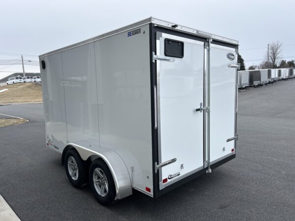 7'x12' 7K ITI Cargo Flat Top V-Nose Enclosed Trailer - Image 5