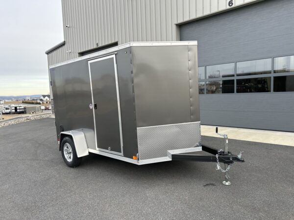 6'X10' 3K ITI Cargo Flat Top V-Nose Enclosed Trailer