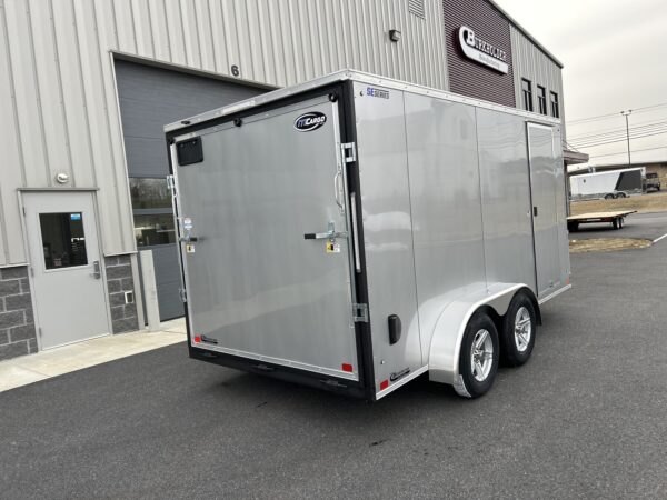 7'x14' 7K ITI Cargo Flat Top V-Nose Enclosed Trailer - Image 3