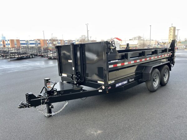 7' X 14' 14K Sure-Trac HD Telescopic Dump Trailer ST8214TLDD-B-140