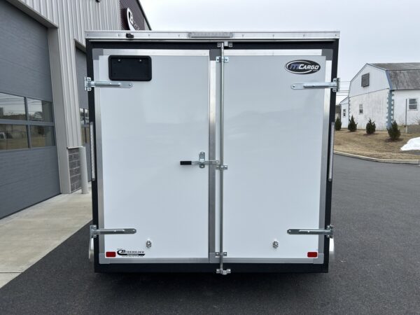 7'x12' 7K ITI Cargo Flat Top V-Nose Enclosed Trailer - Image 4