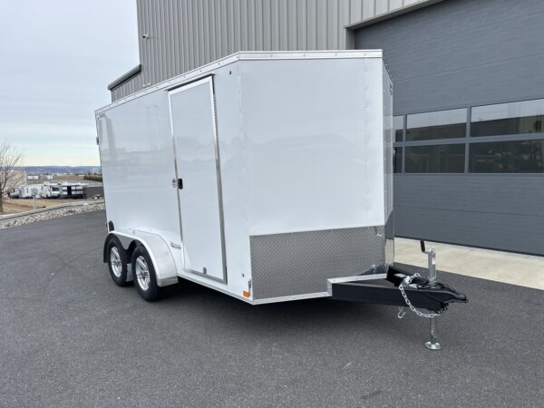 7'x12' 7K ITI Cargo Flat Top V-Nose Enclosed Trailer