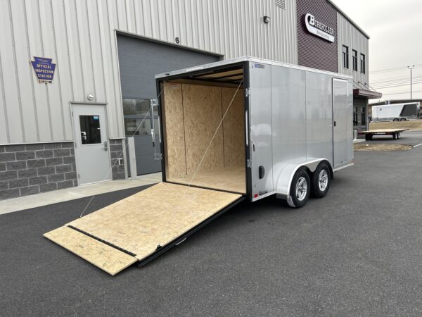 7'x14' 7K ITI Cargo Flat Top V-Nose Enclosed Trailer - Image 9