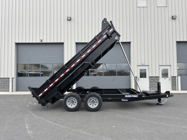 7' X 14' 14K Sure-Trac HD Telescopic Dump Trailer ST8214TLDD-B-140 - Image 13