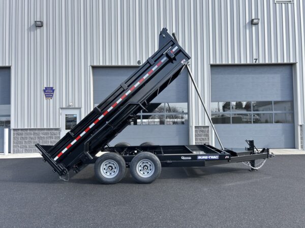 7' X 14' 14K Sure-Trac HD Telescopic Dump Trailer ST8214TLDD-B-140 - Image 5