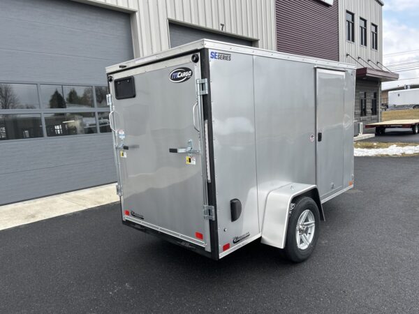 5'X10' 3K ITI Cargo Flat Top V-Nose Enclosed Trailer - Image 3