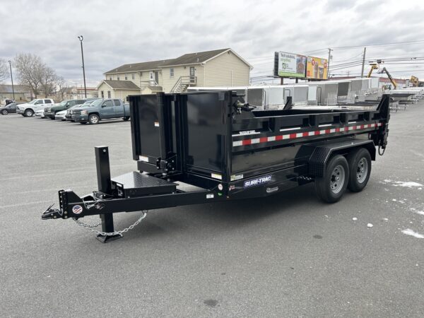 7' X 14' 14K Sure-Trac HD Telescopic Dump Trailer ST8214TLDD-B-140 - Image 6