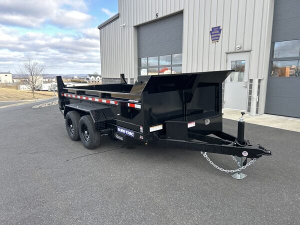 6' X 12' 10K Sure-Trac SD Low Profile Dump Trailer ST7212D1R-B-100