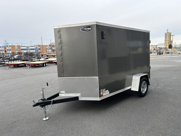 6'X10' 3K ITI Cargo Flat Top V-Nose Enclosed Trailer - Image 6