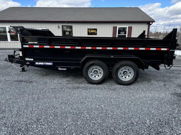 7' X 14' 14K Sure-Trac HD Scissors Dump Trailer ST8214HLOD-B-140 - Image 5