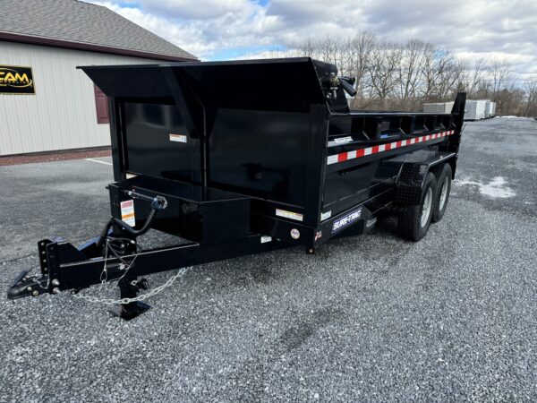 7' X 14' 14K Sure-Trac HD Scissors Dump Trailer ST8214HLOD-B-140 - Image 4