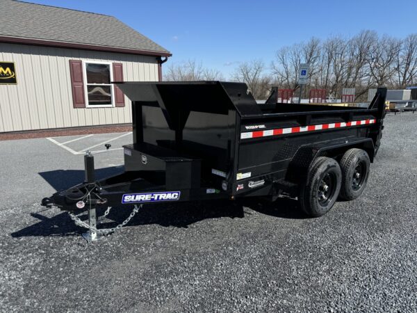 6' X 10' 10K Sure-Trac SD Low Profile Dump Trailer ST7210D1R-B-100