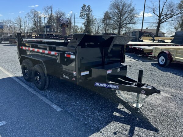 6' X 10' 10K Sure-Trac SD Low Profile Dump Trailer ST7210D1R-B-100 - Image 2