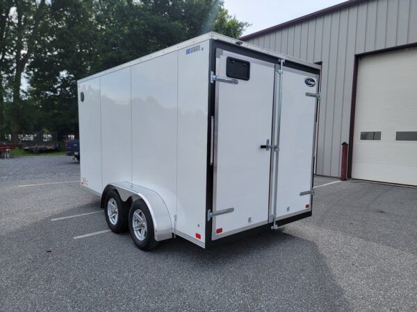 7'x14' 7K ITI Cargo Flat Top V-Nose Enclosed Trailer - Image 5