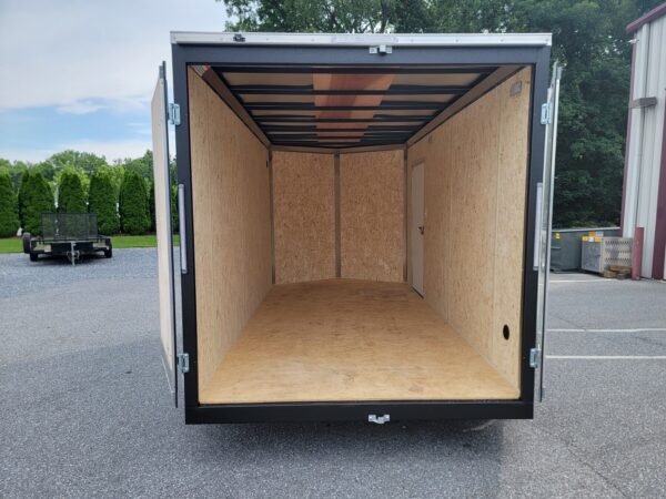 7'x14' 7K ITI Cargo Flat Top V-Nose Enclosed Trailer - Image 9